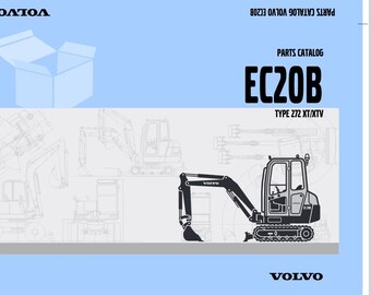 Volvo EC20B TYPE 272 XT XTV Excavator Parts Catalog Manual Instant Download Pdf