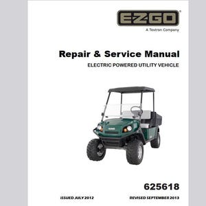 2012 Up Terrain 1000 EZ go Electric サービスマニュアル PDF ダウンロード