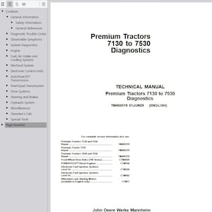 TM400019 - 7130 7230 7330 7430 7530 Premium Tractors John Deere Instrukcja diagnostyki technicznej Pobierz plik PDF