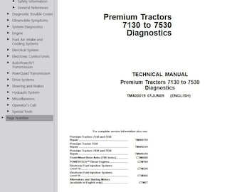 TM400019 - 7130 7230 7330 7430 7530 Premium Tractors John Deere Technical Diagnostics Manual Pdf Download