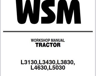 WSM - L3130, L3430, L3830, L4630, L5030 Kubota Tractors Workshop