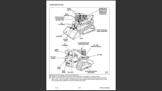 Manuel De Service Bobcat T 770 - Manuel De Réparation Imprimé Sur Papier, En Anglais, Neuf