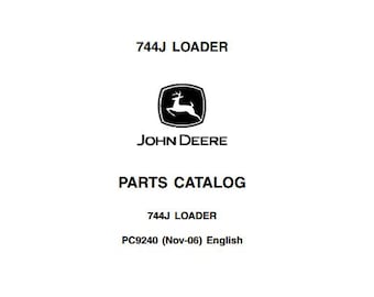 PARTS Catalog - 744J Wheel Loader Parts Catalog PC9240 Parts Manual PDF Download