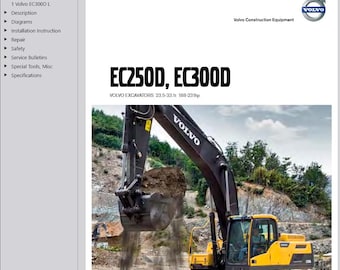 Volvo EC300D L Excavator Service Repair Workshop Manual PDF Download