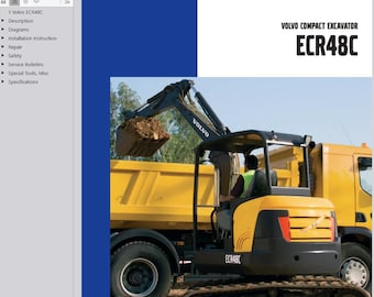 Volvo ECR48C Excavator Service Repair Workshop Manual PDF Download