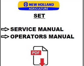 New Holland TV145 Tractors Service Repair Manual + Operators Maintenance PDF Download