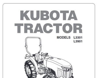 Operators - L3301, L3901 Kubota Tractors Owners and Maintenance Manual Pdf Download