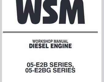 Kubota 05-E2B SERIES, 05-E2BG SERIES Diesel Engines Workshop Service Repair Manual WSM Pdf Download