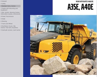 Volvo A40E Articulated Haulers Dump Truck ADT Service Repair Workshop Manual PDF Download