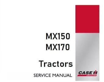 Case MX150 and MX170 Tractors Service Shop Repair Manual pdf Download
