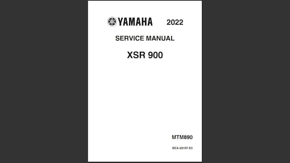 YAMAHA XSR900 MTM890 サービスマニュアル 2022