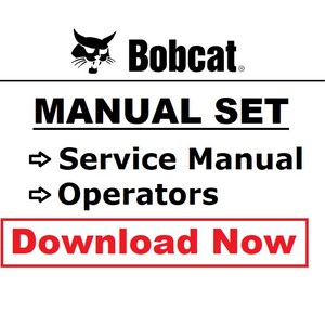 BobCat E32 Compact Excavator Repair 6987272 + Operation Maintenance Manual 6987270 Workshop Service Instant PDF Digital Download Manuals