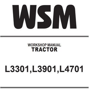 WSM - L3301 L3901 L4701 クボタトラクターワークショップ修理サービス WSM マニュアル PDF