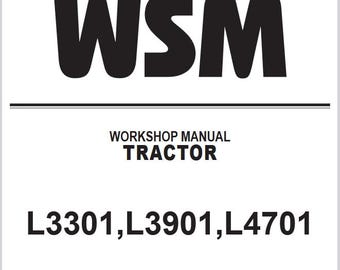 WSM - L3301 L3901 L4701 Kubota Tractors Workshop Repair Service WSM Manual Pdf