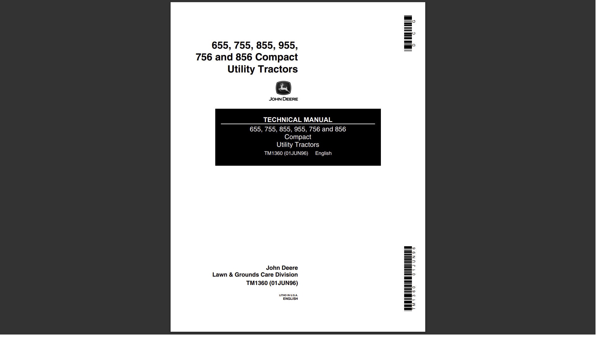 Libretto Istruzioni Trattore Manuale Operatore Originale JOHN DEERE Per Trattori 755, 855, 955 - Nuovo, Mai Usato Manuale Originale OMM95303 ISSUE 10 - Foto 10