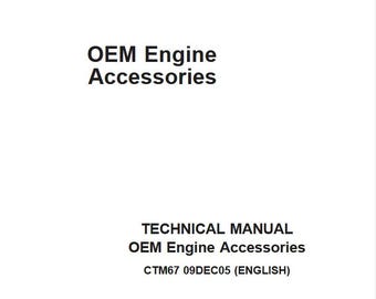 CTM67 - OEM Engine Accessories Component John Deere Technical Repair Service Manual Pdf Download