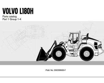 Volvo L180H Wheel Loader Parts Catalog Manual Instant Download PDF