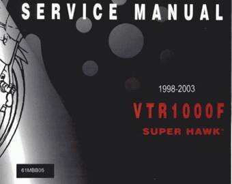 Honda VTR1000F 1998-2003 Service Repair Manual Pdf Download - Etsy