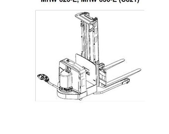 Yale MSW030-E, MSW040-E C820 MRW020-E, MRW030-E C821 Pallet Jack Forklift Parts Catalog Manual Instant Download PDF