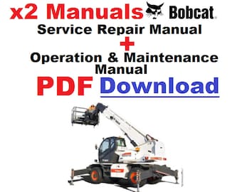 BobCat TR35160 TR45190 TR50210 TR40250 Service Manual Telescopic Handler + Operations and Maintenance Workshop Repair Owners Manuals PDF