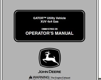 Operators - 620i XUV 4x4 Gator Utility Vehicle UTV Atv John Deere Owners Users Operations Manual OMM157855 PDF Download