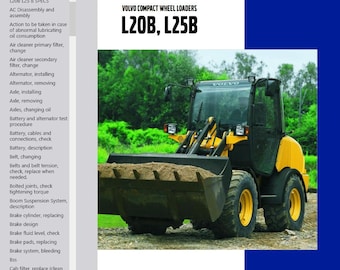Volvo L20B Wheel Loader Service Repair Workshop Manual PDF Download
