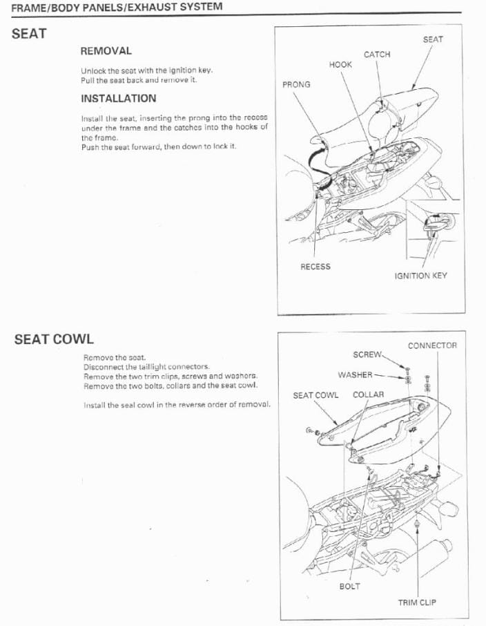 Honda VTR1000F 1998-2003 Service Repair Manual Pdf Download - Etsy