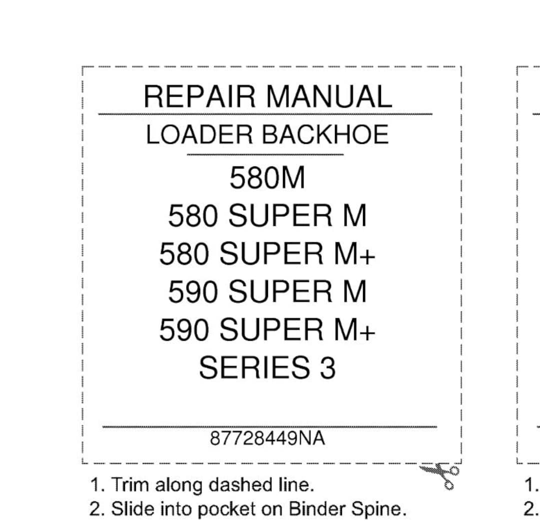 Case 580M, 580 Super M, 580 Super M+ Plus, 590 Super M, 590 Super
