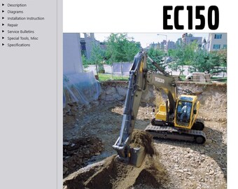 Volvo EC150 LC Excavator Service Repair Workshop Manual PDF Download