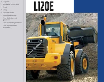 Volvo L120E Wheel Loader Service Repair Workshop Manual AND Parts Catalog PDF Download