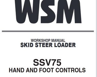WSM - SSV75 Kubota Skid Steer Loaders Workshop Manual Service Repair WSM Pdf Download
