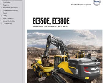 Volvo EC350E L Excavator Service Repair Workshop Manual PDF Download