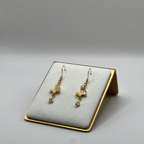 Gold Plated Cuban Chain Butterfly Beaded Bracelet Set main image 0