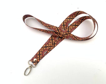 Special Batik lanyard with floral motif From Malaysia