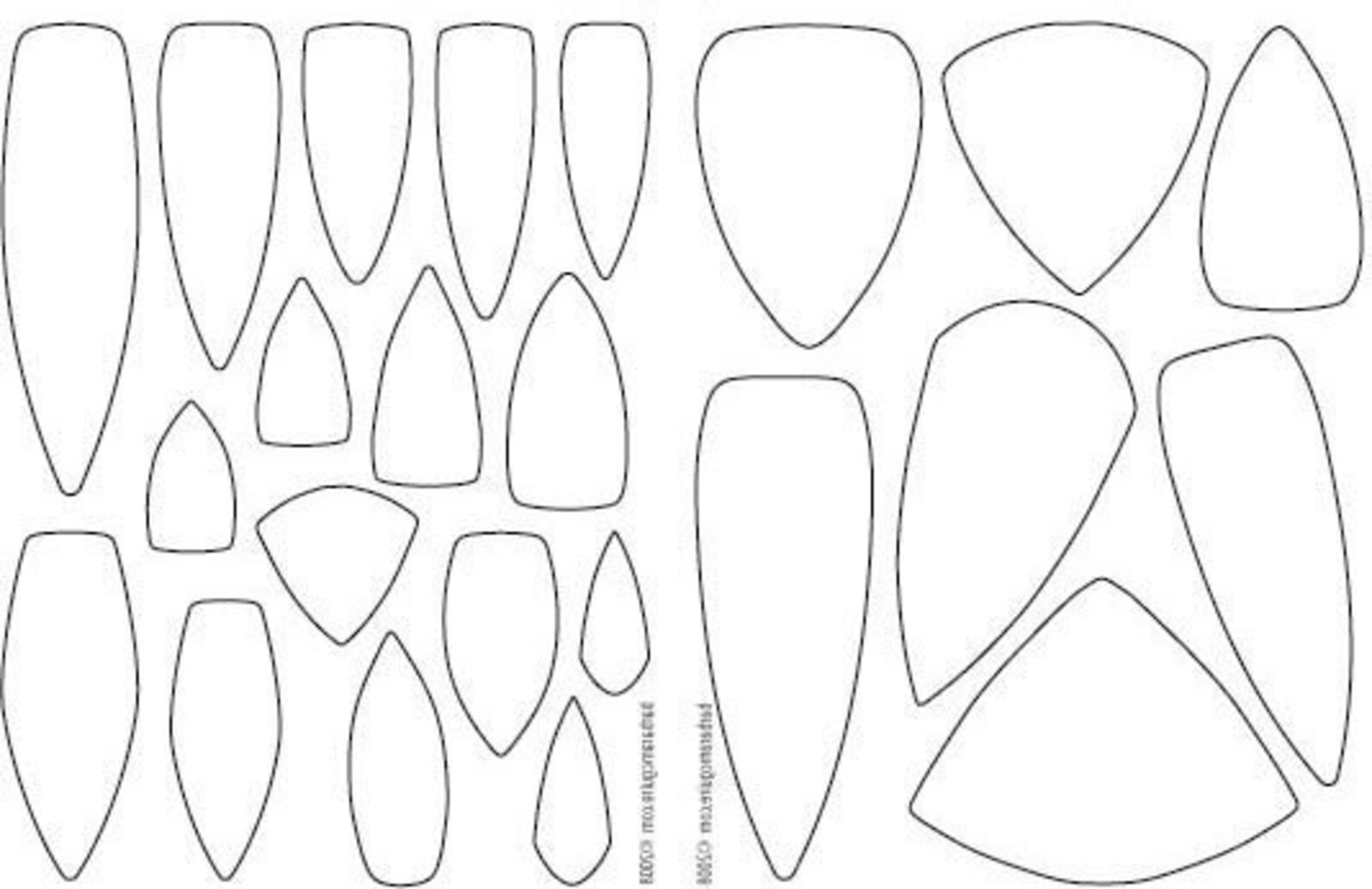 Triangle Shields Unmounted Rubber Stamp for Crafts in Polymer, Metal ...