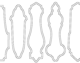 Vintage Hardware Door Plates Shapes Unmounted Rubber Stamp for Crafts in Polymer, Metal and Ceramic Clay by Barbara McGuire