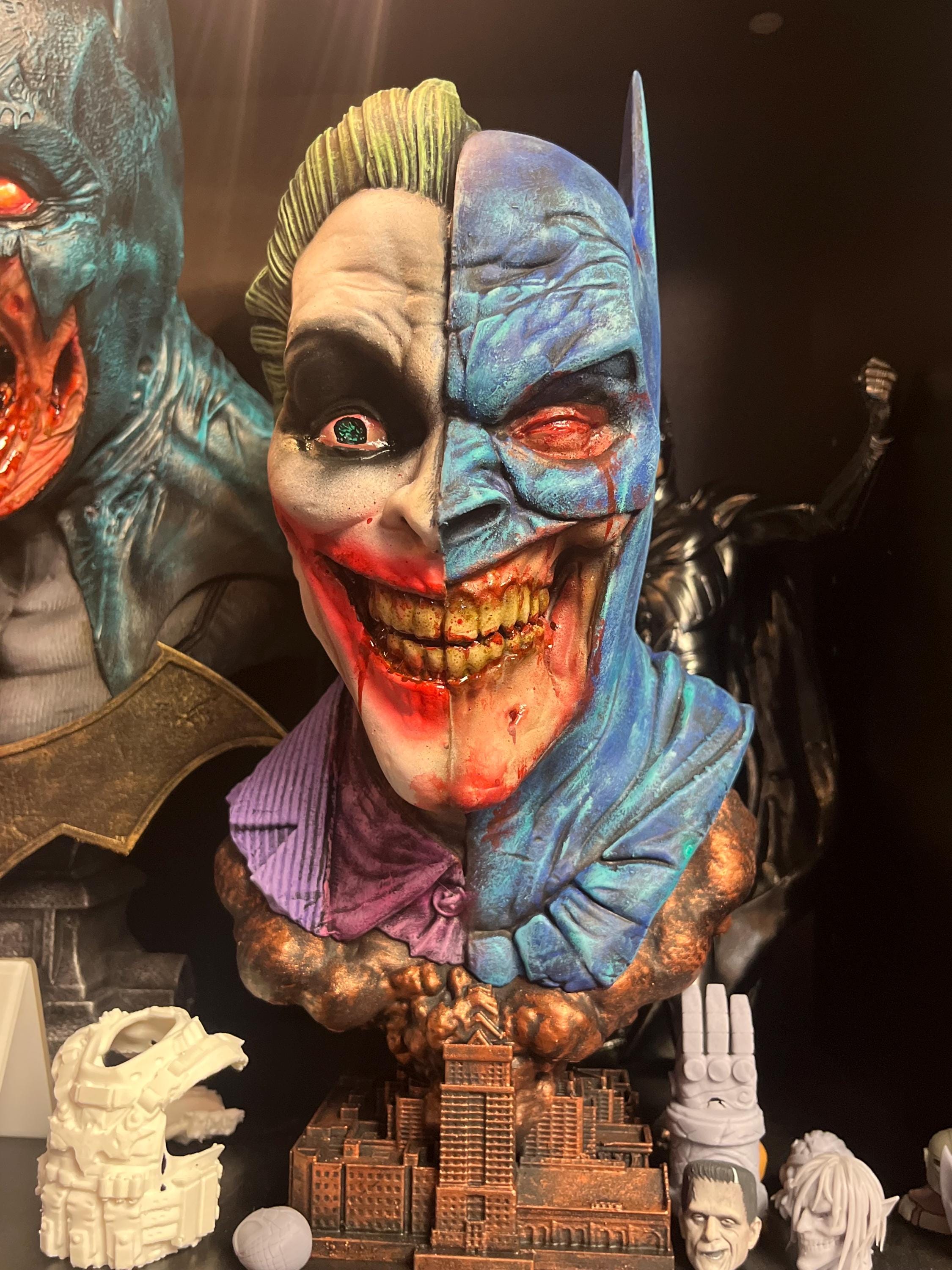 Half Batman/Joker 1:3 Scale Bust (Give Me Your Lowest Offer)