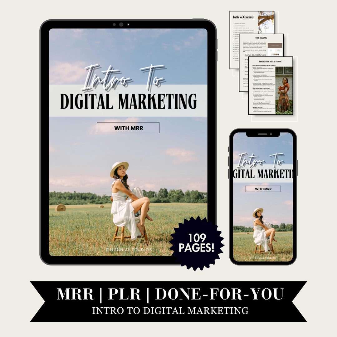 Intro to Digital Marketing With Master Resell Rights MRR and Private ...