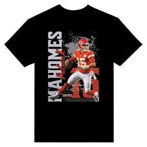 Patrick Mahomes - Kansas City Chiefs Unisex Crewneck T-shirt (Black/Red/Dark Grey)