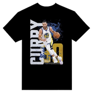 Steph Curry - Golden State Warriors Unisex Crewneck T-shirt (Black/Dark Grey)