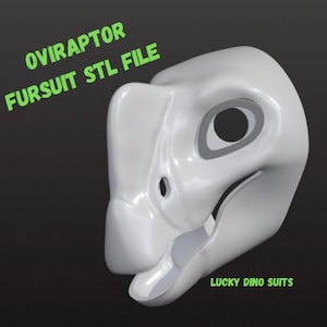 Toony OviRaptor Dinosaur Fursuit Base STL File