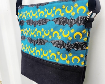 Bats & Moons Crossbody Bag