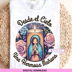 Virgen de guadalupe png virgen maría arte floral desde el cielo nuestra señora de guadalupe diseño católico mexicano descarga digital clipart