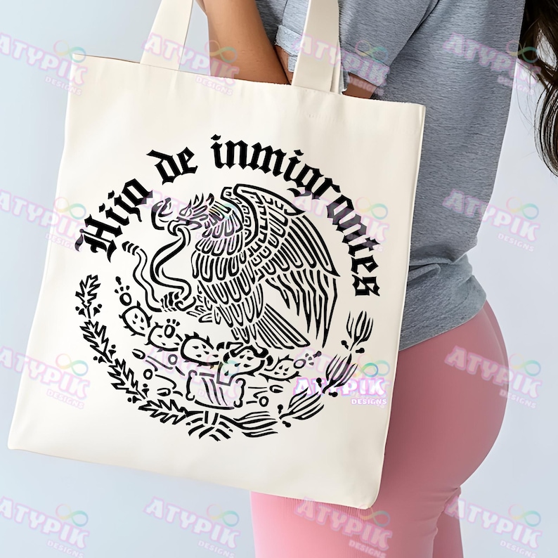 Hija de Inmigrantes SVG Latina Women svg png Spanish svg Mexican svg Sublimation Design Dtf Printing Shirt svg Hispanic svg Mexican Flag svg image 3