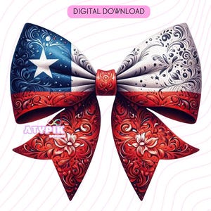 Coquette Ribbon bow Chile Flag PNG, Clipart Chilena Sublimation Tshirt design Mug Design  Latina Hispanic Heritage Png