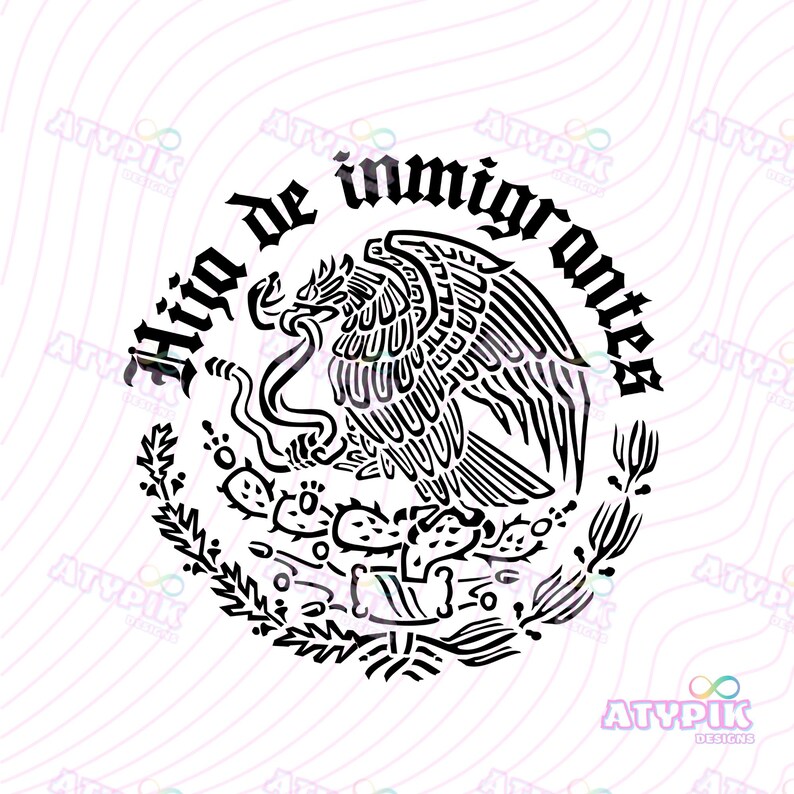 Hija de Inmigrantes SVG Latina Women svg png Spanish svg Mexican svg Sublimation Design Dtf Printing Shirt svg Hispanic svg Mexican Flag svg image 4