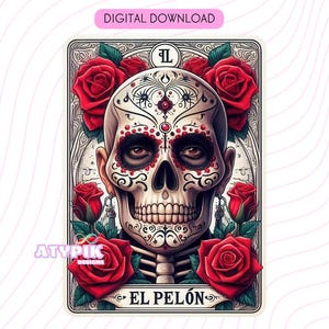 El Pelon Latein PNG, Chicano PNG, Tarot Karte Digitale Dateien, Dtf UVdtf Tumbler Becher T-Shirt PNG Design, Sublimation, Spanischer Vater lustiger PNG