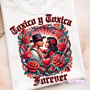 Chicanos-paar png, Chola Cholo-stijl png, Chibi-stijl Latina png, Spaans-Mexicaanse png, chicana-rozen, sublimatie low rider shirt dtf, png