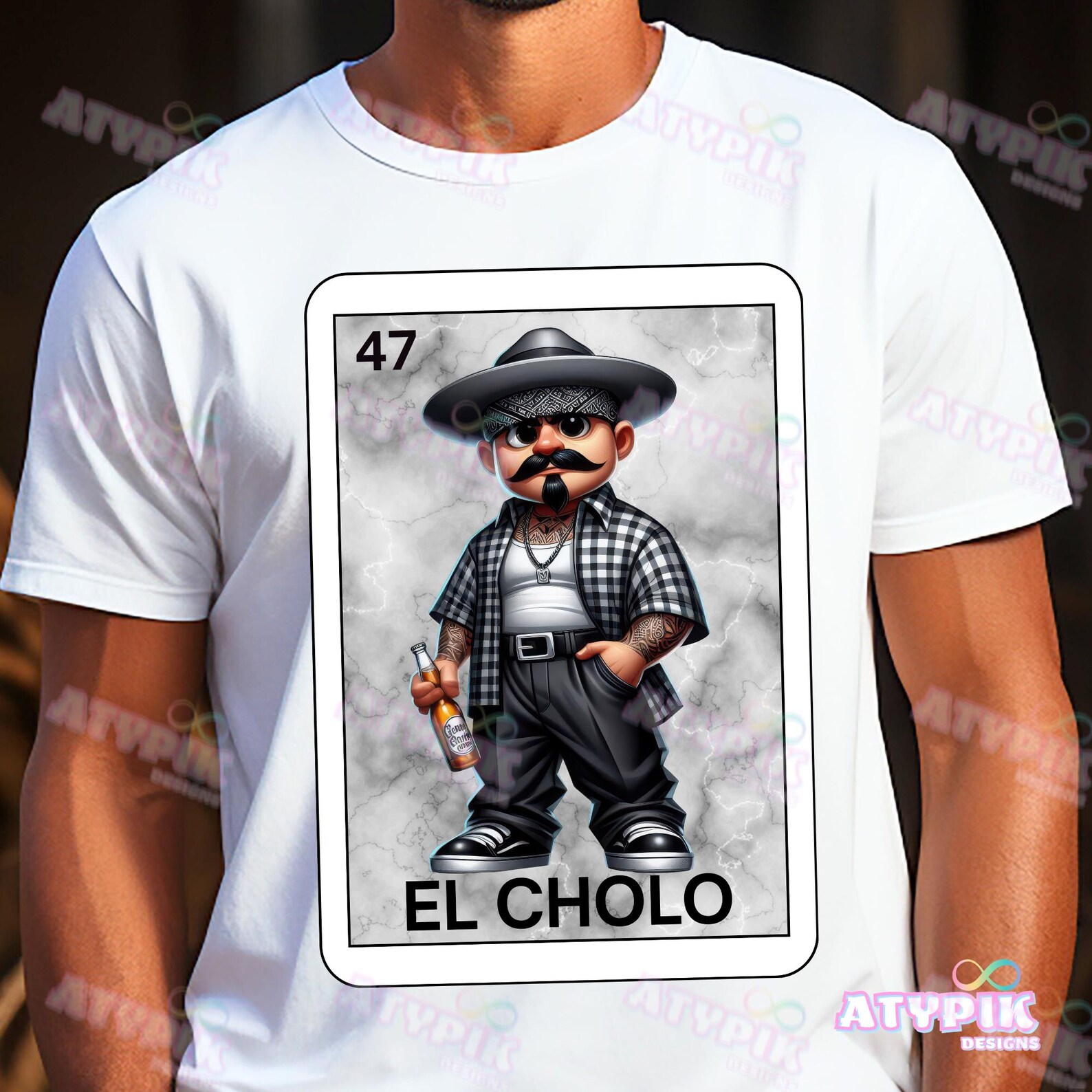 Spanish Loteria Card Funny PNG Cholo Style, Digital Download, Mexican ...