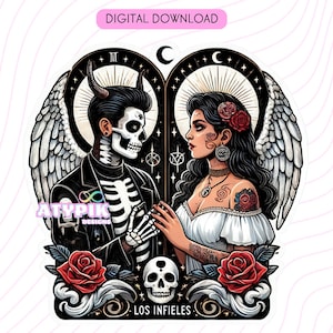 Los Infiltarot Karte design Png Digital Download Printable - DTF Uvdtf Sublimation - Lateinische Chicanos Mexikanisch - Tumbler Wrap Becher-Hemd